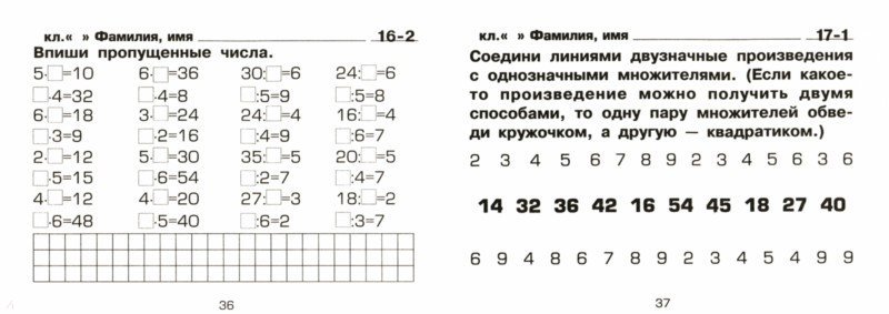 Проверочная умножение 2 класс школа россии